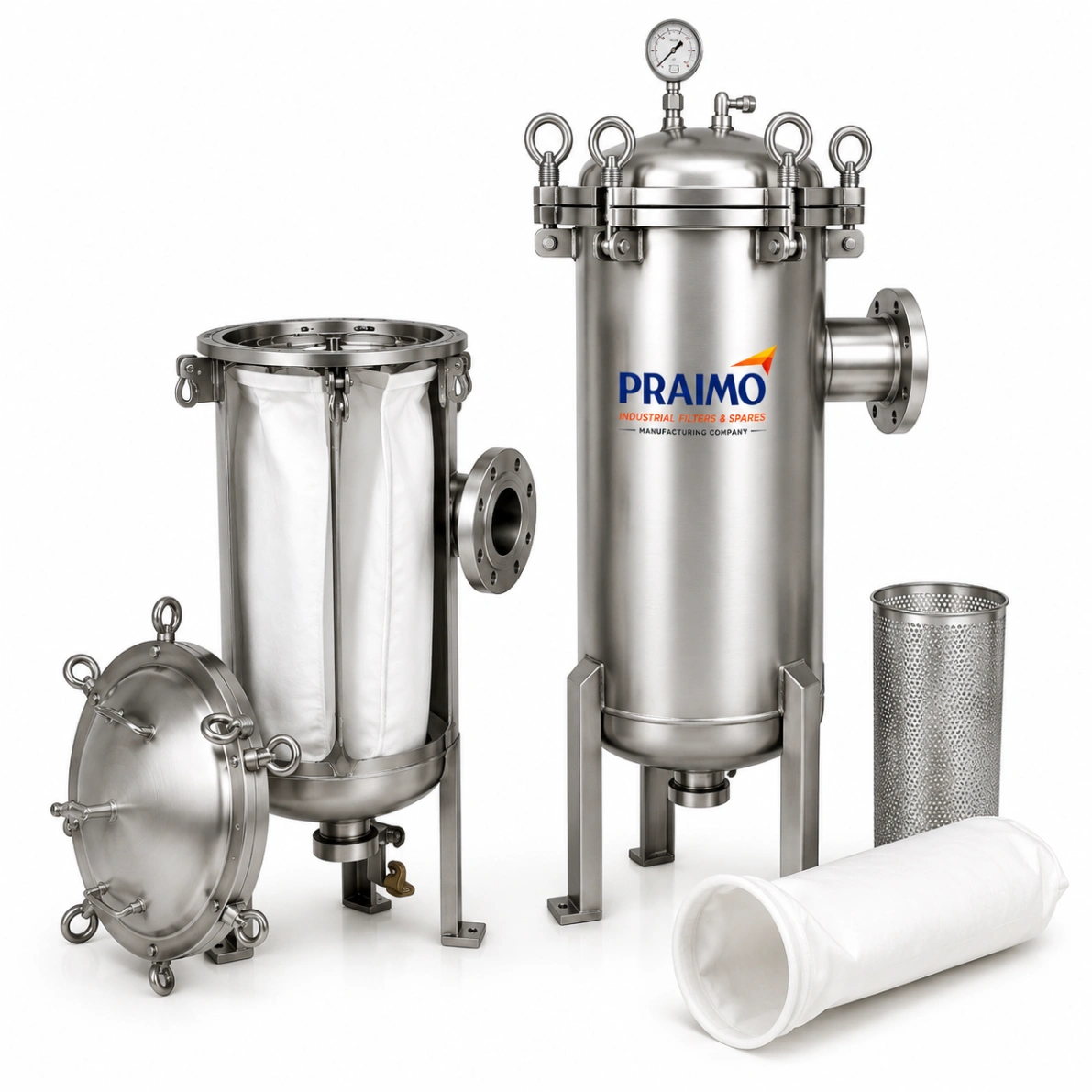 Stainless Steel Bag Filter Housing – Industrial Liquid Filtration — view 2