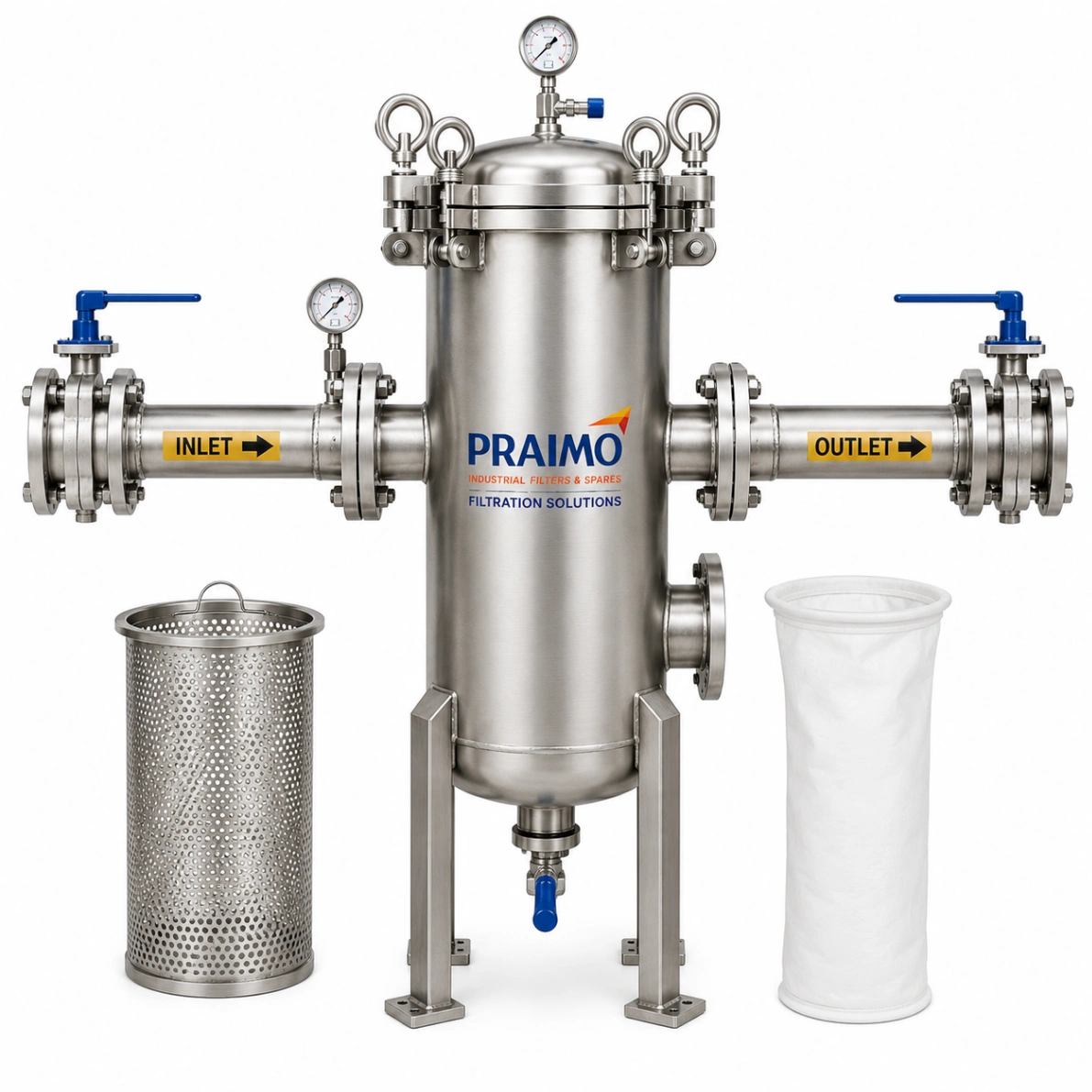 Stainless Steel Bag Filter Housing – Industrial Liquid Filtration — view 4