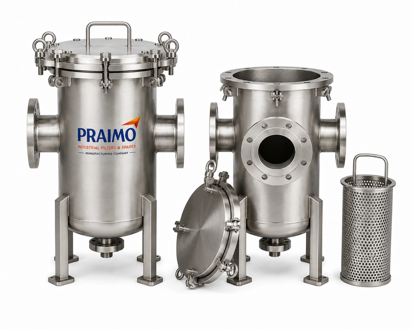 Industrial Basket Strainer – Stainless Steel Liquid Pipeline Filtration — view 2