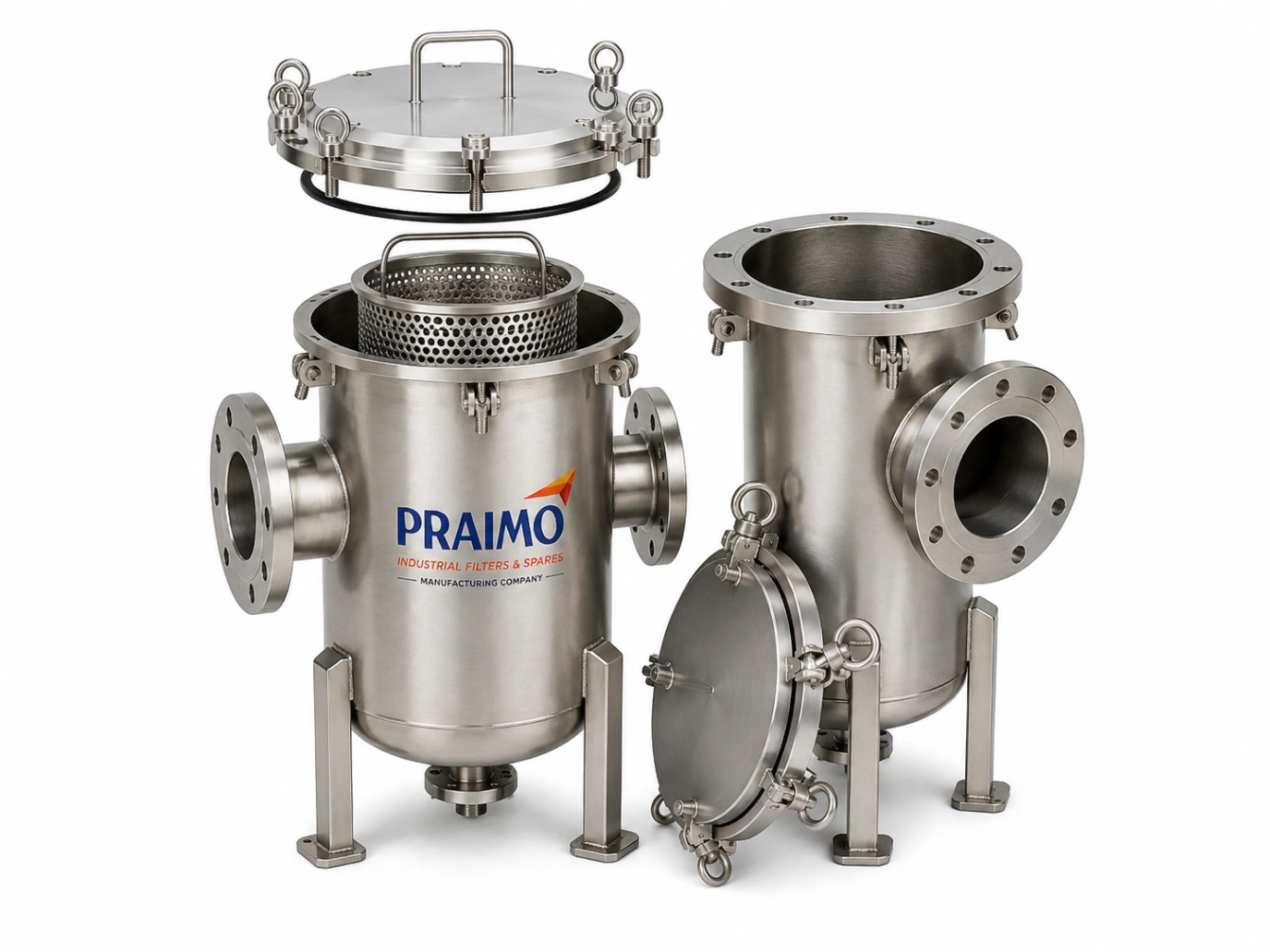 Industrial Basket Strainer – Stainless Steel Liquid Pipeline Filtration — view 3