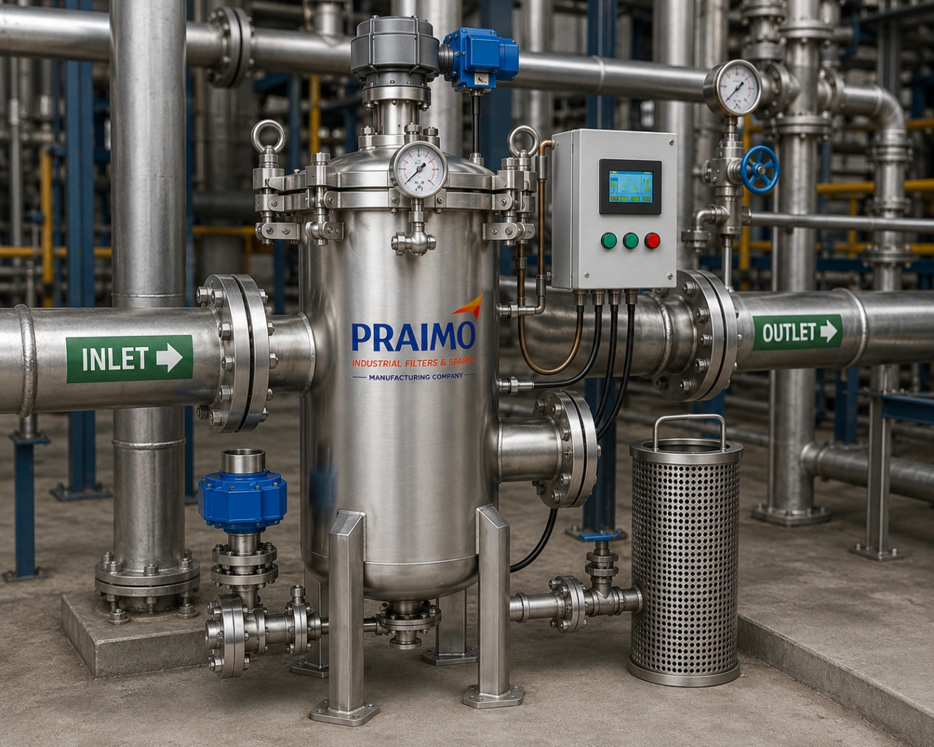 Automatic self-cleaning industrial liquid filtration equipment — view 3