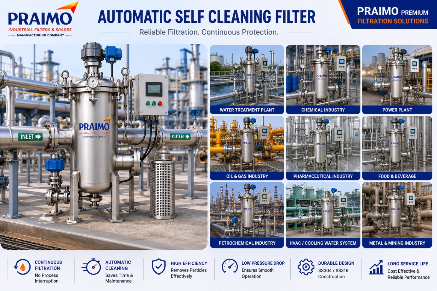 Automatic self-cleaning industrial liquid filtration equipment — view 4