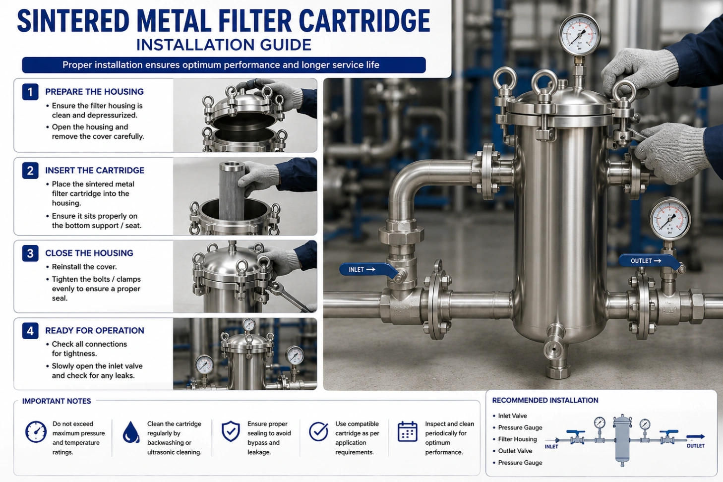 Sintered Metal Filter Cartridge – High Performance Industrial Filtration — view 5