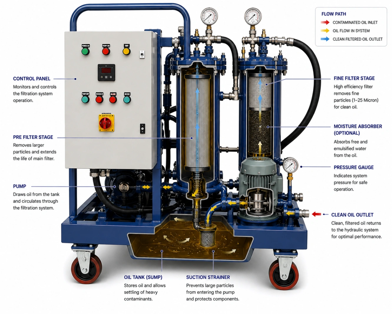 Hydraulic Oil Filtration System – Industrial Hydraulic & Lubrication Fluid Filtration — view 2