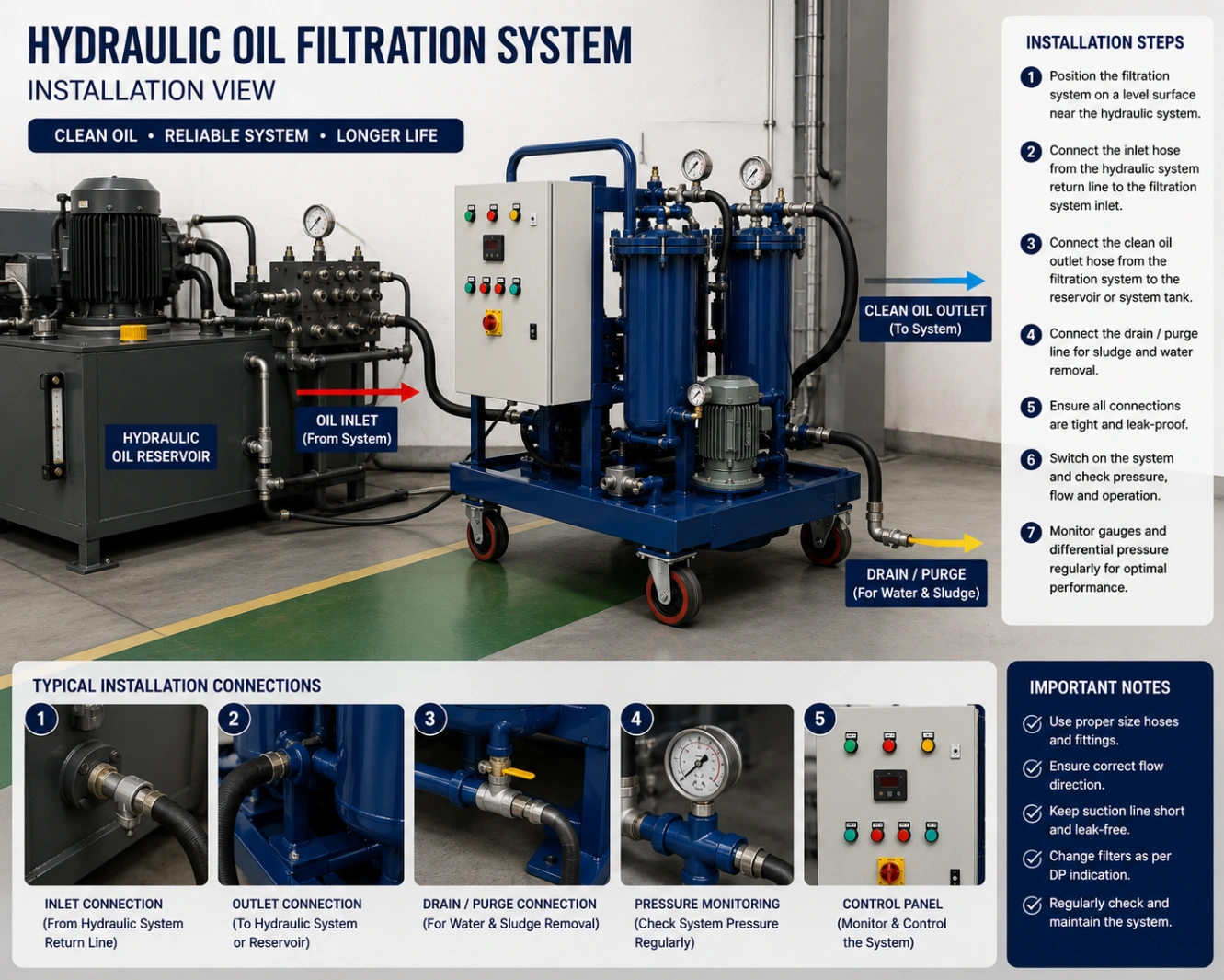 Hydraulic Oil Filtration System – Industrial Hydraulic & Lubrication Fluid Filtration — view 4