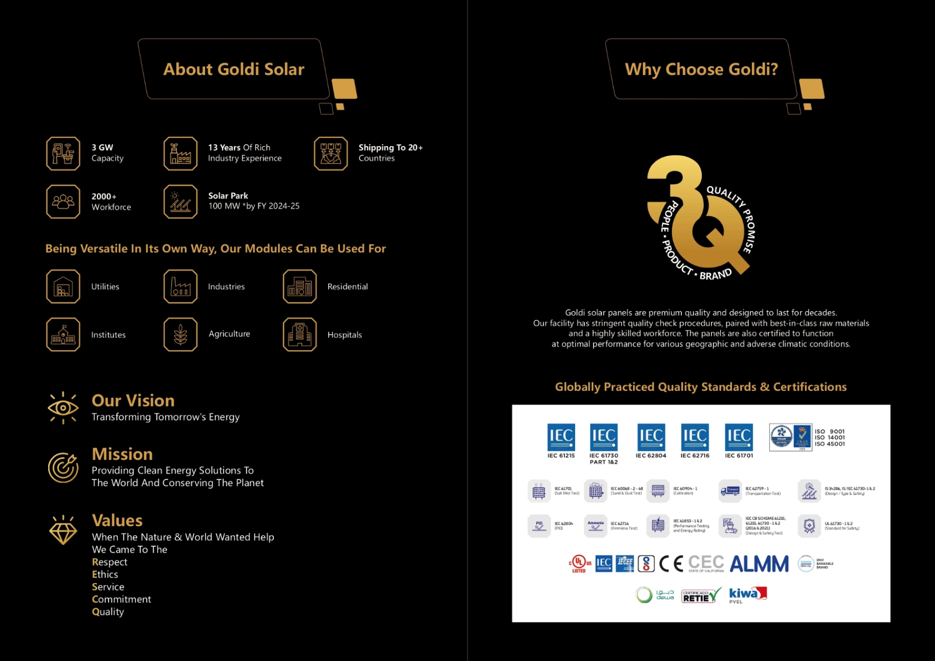 Goldi Solar 500-550W HELOC Pro Series Monofacial 144 Half-Cells Efficiency 21.30% — view 5